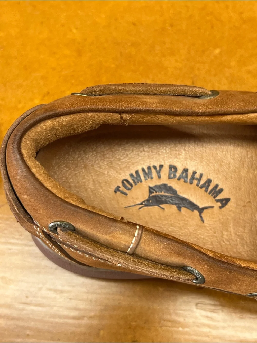 Tommy Bahama Cinnabar TB-340 Leather and Mesh Boat Shoes